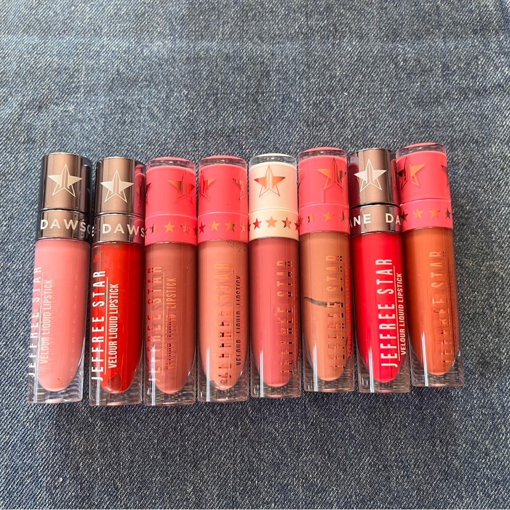 Jeffree Star Velour Liquid Lipstick Set - Pink, Red, Brown Shades